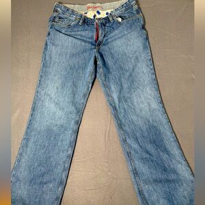 VTG Robert Graham Relaxed Chill Jeans Size 40 Artistic Trim Distressed Wash